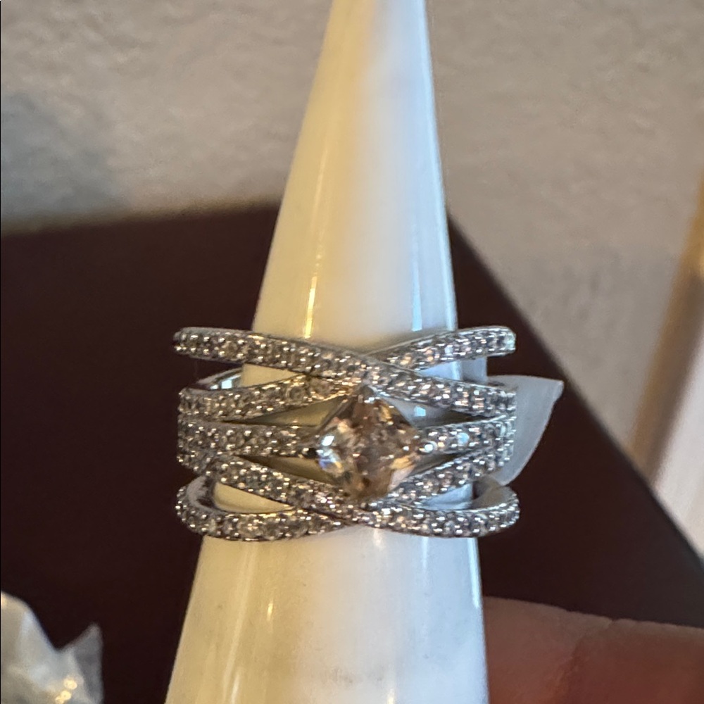 Bomb Party Smokey Topaz Multi-Band Ring